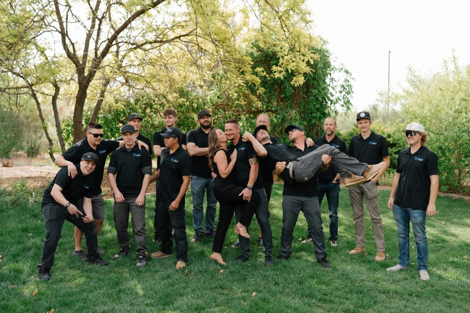 The TEK-IT team together outdoors